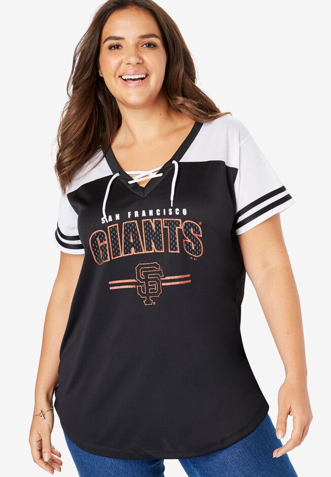 MLB Team Lace-Up Tee, GIANTS, hi-res image number 0
