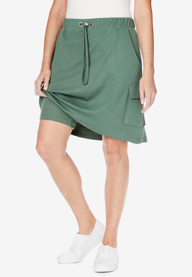 Knit Cargo Skort, , alternate image number null