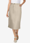 Stretch Jean Skirt, NATURAL KHAKI, hi-res image number null