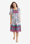 Mixed Print Short Lounger, PEONY PETAL LEOPARD, hi-res image number null