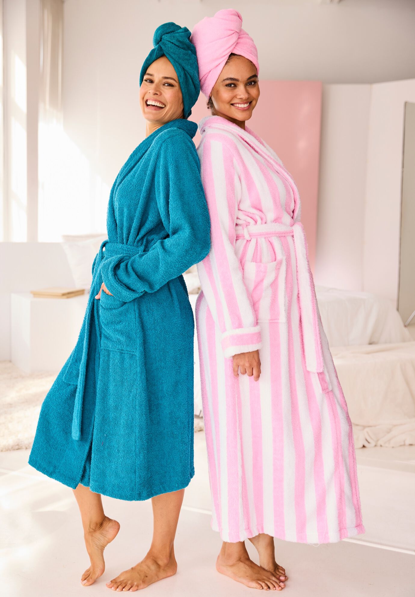 Long Terry Robe, , alternate image number 3