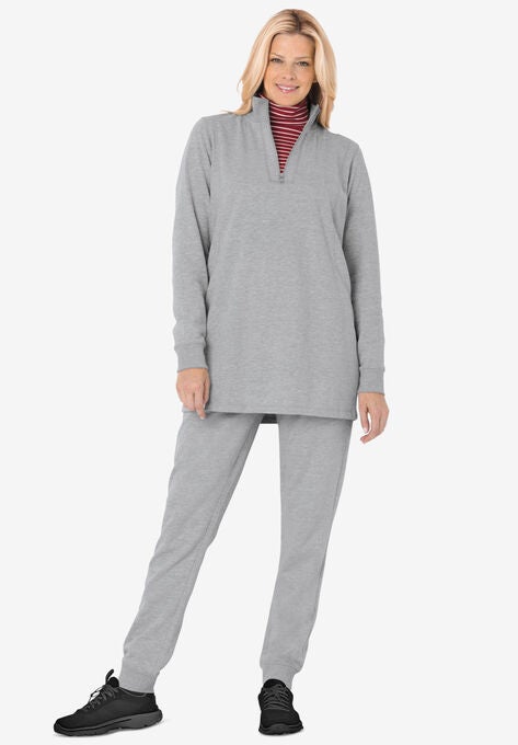 2-piece fleece sweatshirt set, , hi-res image number null