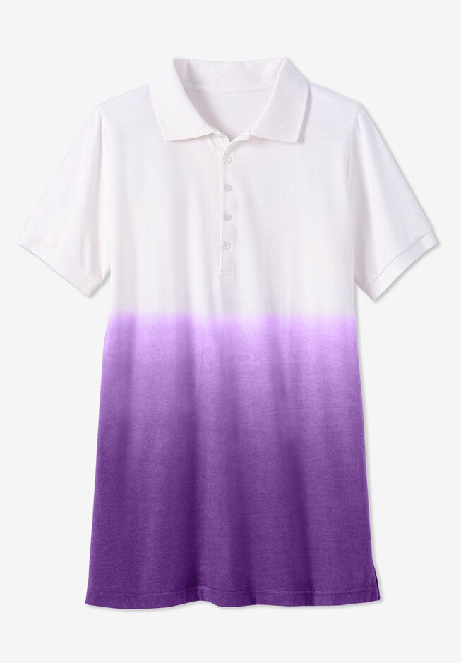 Dip-Dye Polo Tunic, , alternate image number 1