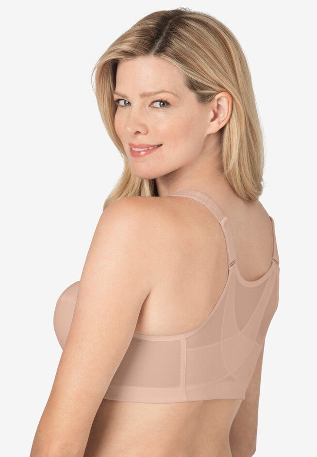 Glamorise® Magic Lift® Front-Close Posture Wireless Bra 1265, CAFE, hi-res image number 0