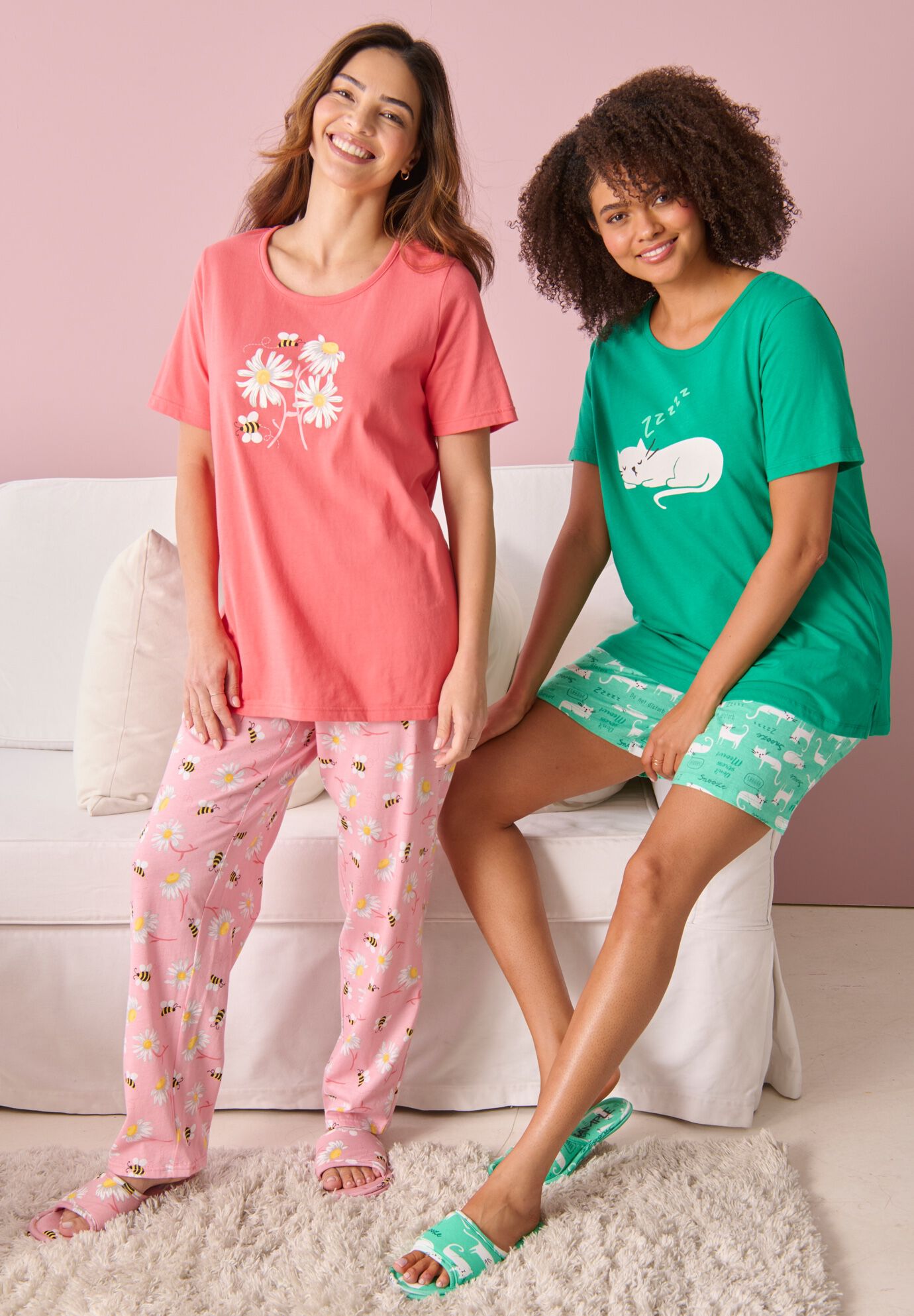 Knit PJ Short Set, , alternate image number 3