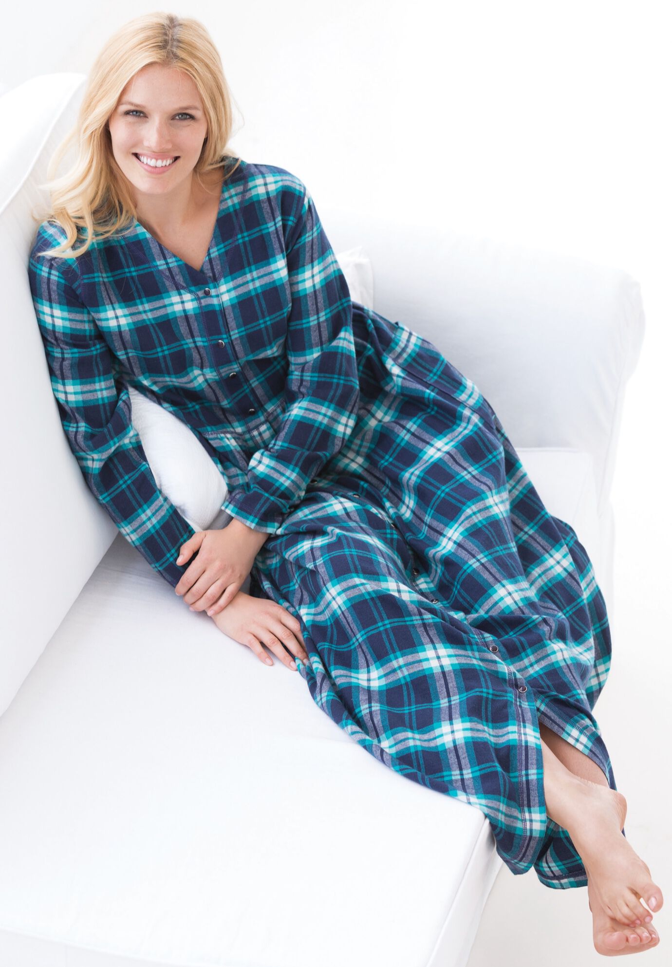 Flannel Plaid Lounger , , alternate image number 2