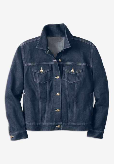 Stretch Denim Jacket, , alternate image number null