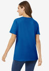 Perfect Short-Sleeve Scoopneck Tee, , on-hover image number null