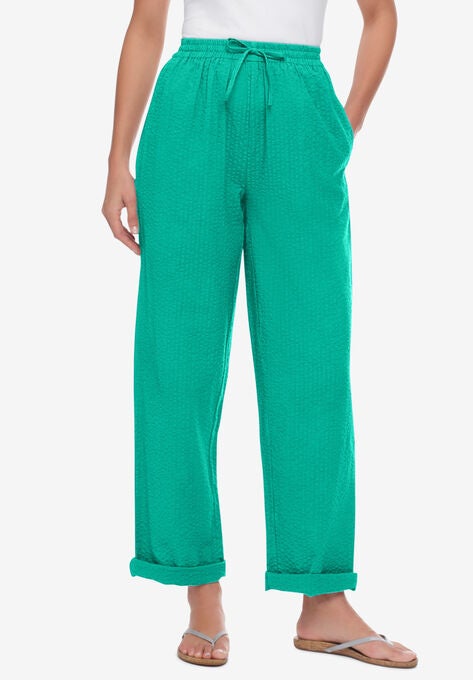 Seersucker Pant, PRETTY JADE, hi-res image number null