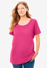 Perfect Short-Sleeve Scoopneck Tee, , alternate image number null