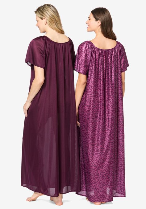 2-Pack Long Silky Gown , , on-hover image number null