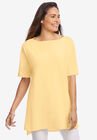 Perfect Short-Sleeve Boatneck Tunic, , alternate image number null
