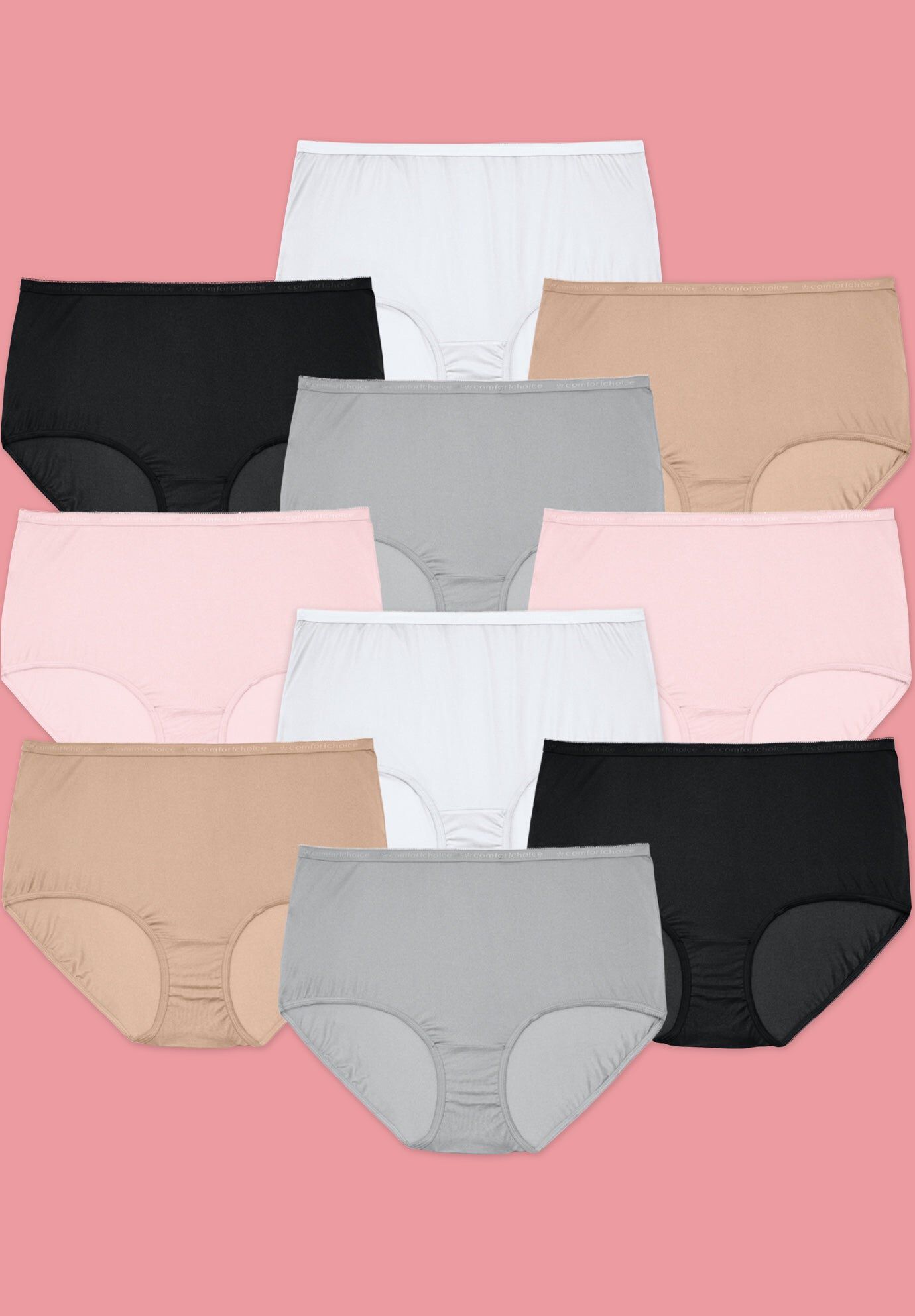 Full Coverage Cotton Brief 10-Pack, BASIC PACK, hi-res image number 0