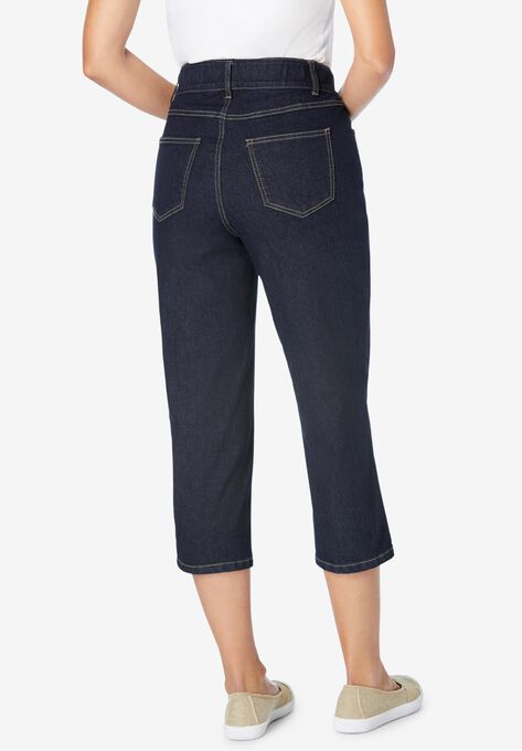 Tummy Tamer Capri Jean, , on-hover image number null