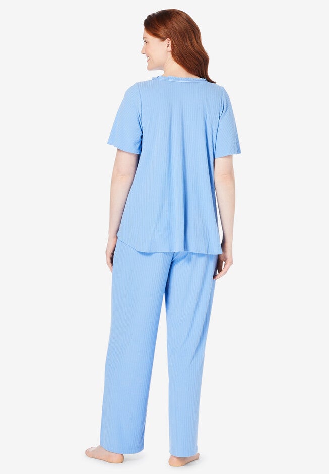 2-Piece Rib Knit Pajama Set, , on-hover image number null
