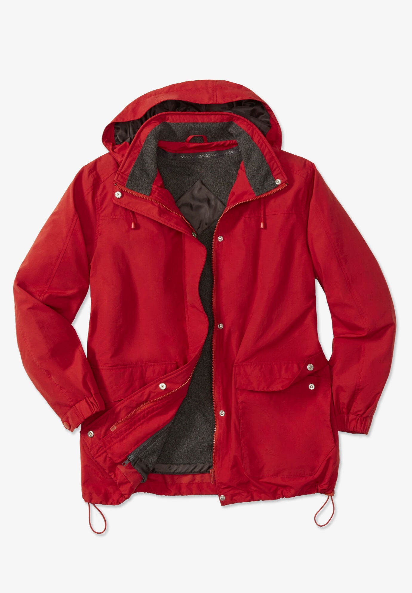 Fleece-Lined Taslon&reg; Jacket, , alternate image number 3