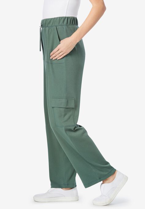 Pull-On Knit Cargo Pant, , alternate image number null
