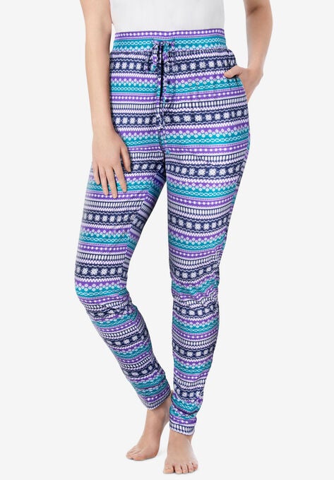 Relaxed Pajama Pant , PLUM BURST FAIR ISLE, hi-res image number null