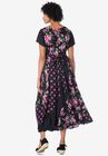 Mixed Print Maxi Dress, , on-hover image number null