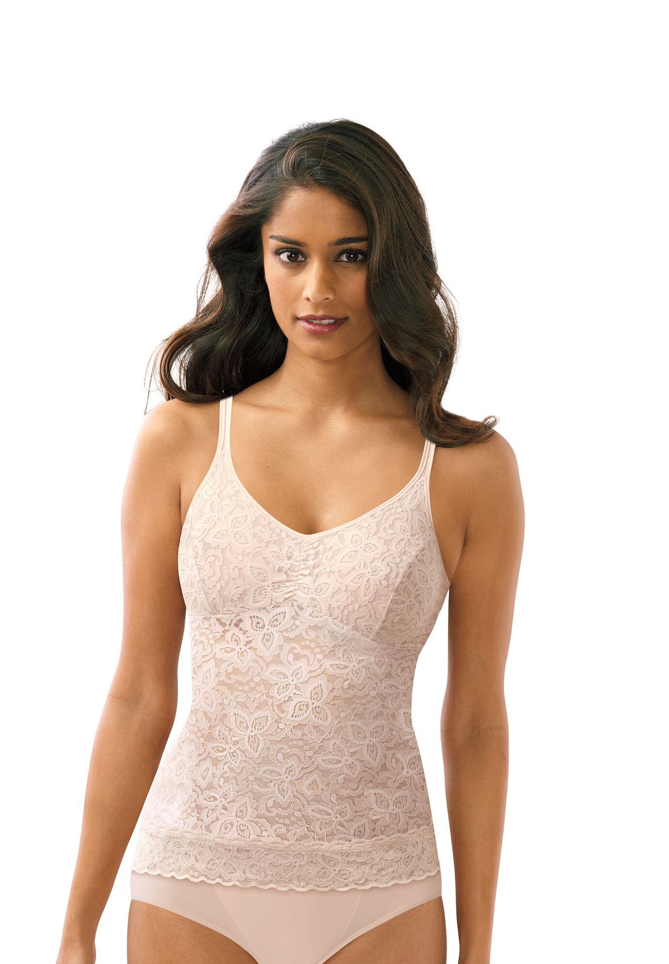 Lace &#39;N Smooth&reg; Cami , ROSEWOOD, hi-res image number 0