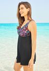 Print Bodice Swimdress, , alternate image number null