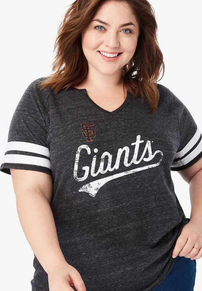 MLB Notch Neck Tee, GIANTS, hi-res image number 0