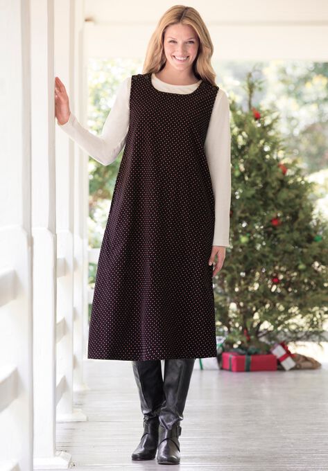 Corduroy sleeveless jumper, , alternate image number null