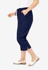 Seersucker Capri Pant, , alternate image number null