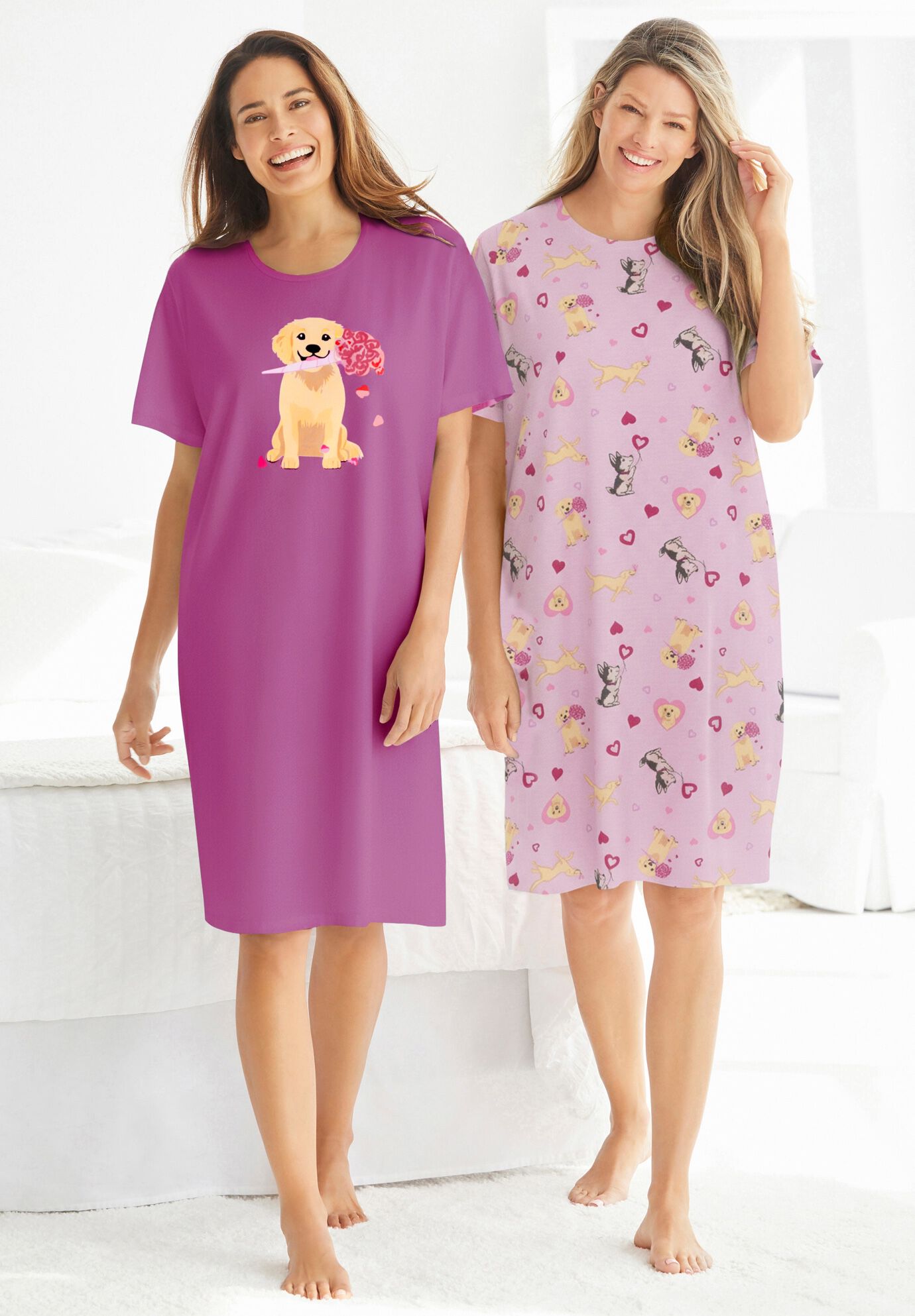 2-Pack Short-Sleeve Sleepshirt, , alternate image number 4