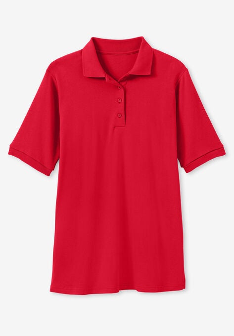 Short-Sleeve Polo Tunic, , alternate image number null