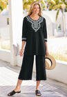 Embroidered Knit Tunic, , alternate image number null