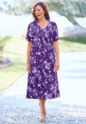 Short-Sleeve Button-Front Dress, , alternate image number null