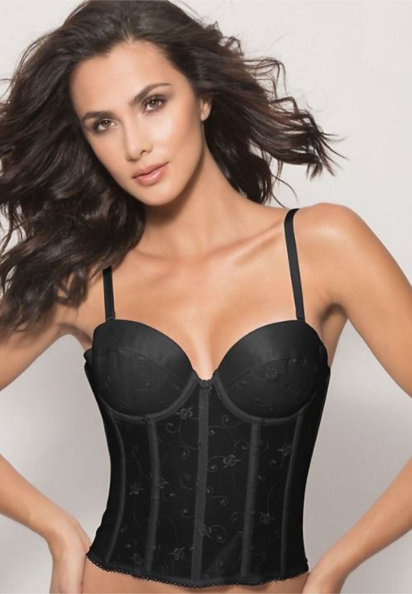 Alana Low Back Strapless Bridal Bra, BLACK, hi-res image number 0