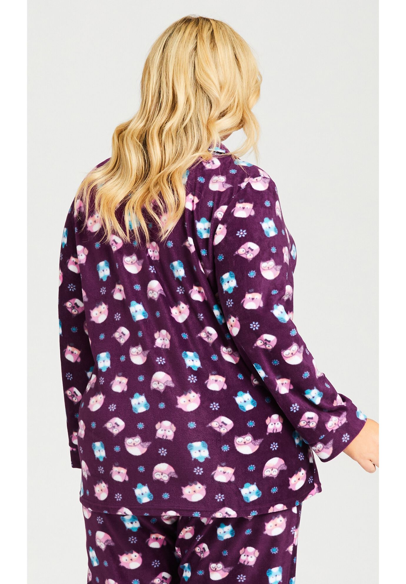 Button Owl Sleep Top, OWL PRINT, on-hover image number 1