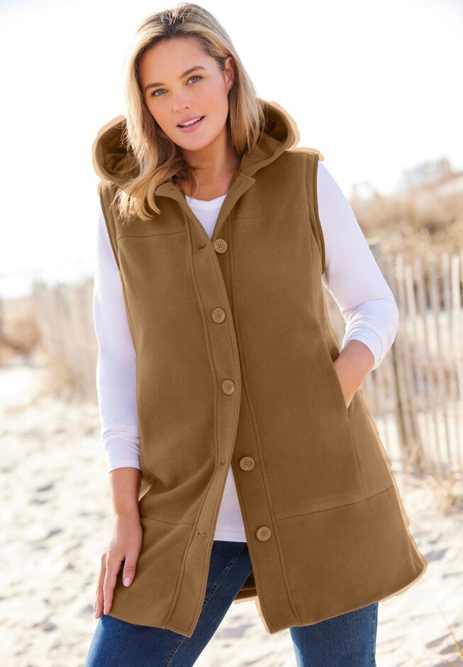 2-in-1 Fleece Jacket With Removable Sleeves, , alternate image number 4