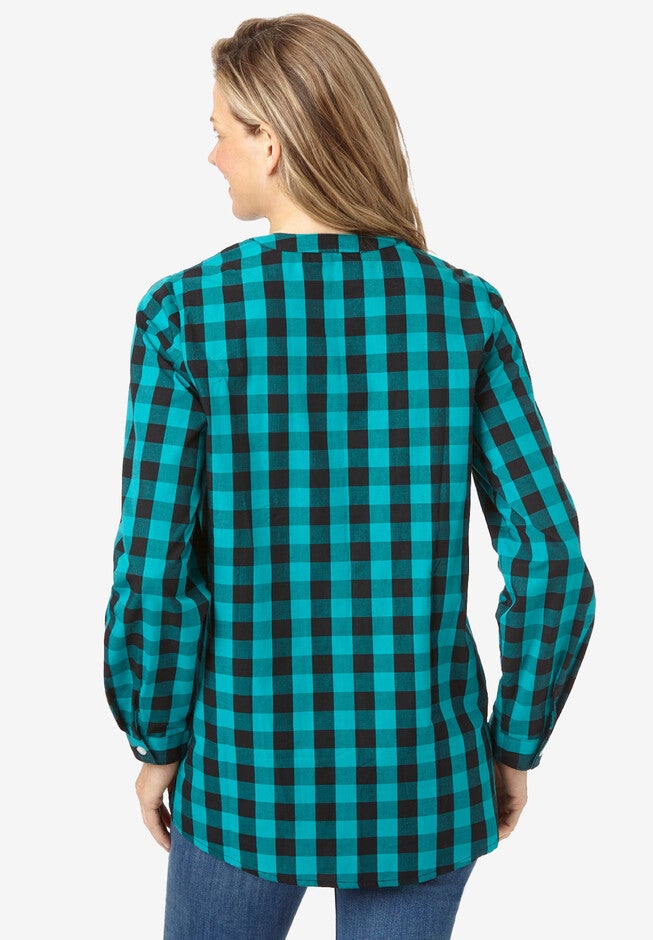 Layered Look Pintucked Tunic, , on-hover image number null