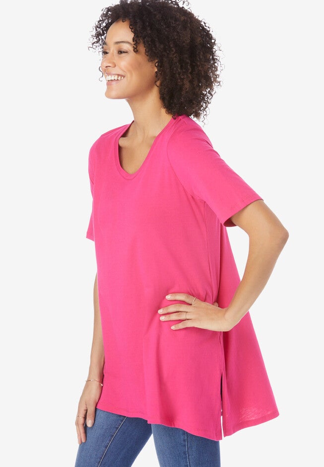 High-Low Hem Tunic, , alternate image number 2