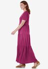 Short-Sleeve Tiered Dress, , alternate image number null