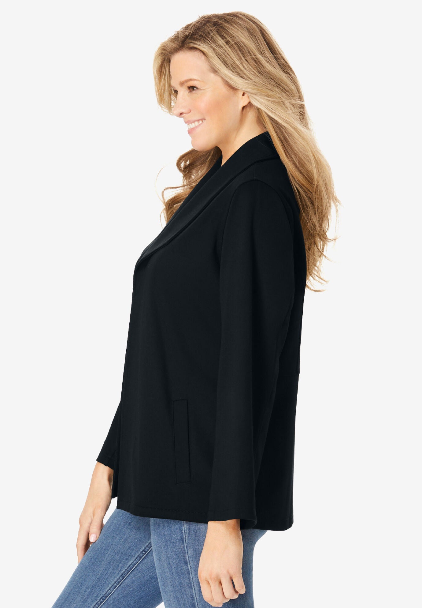 Open-Front Blazer, , alternate image number 2