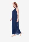 Long Tricot Knit Nightgown , , alternate image number null