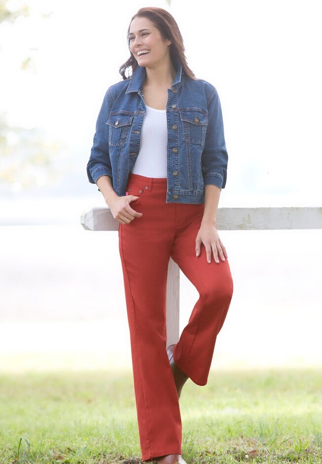 Bootcut Stretch Denim Jean, , alternate image number null