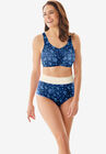 3-Pack Cotton Wireless Bra, , alternate image number null