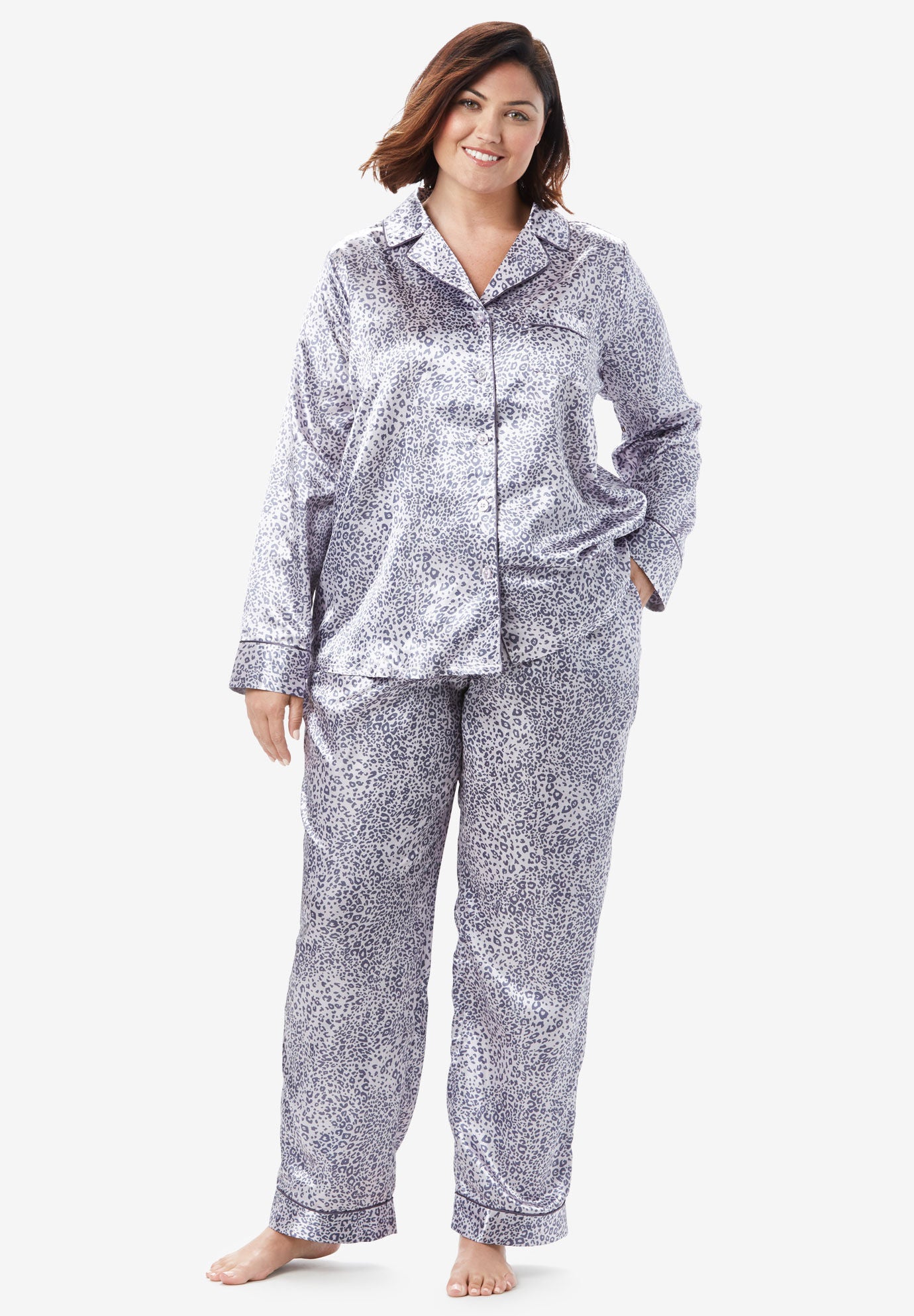 plus size satin pajama pants
