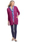 Longer-Length Cotton Cardigan, , alternate image number null