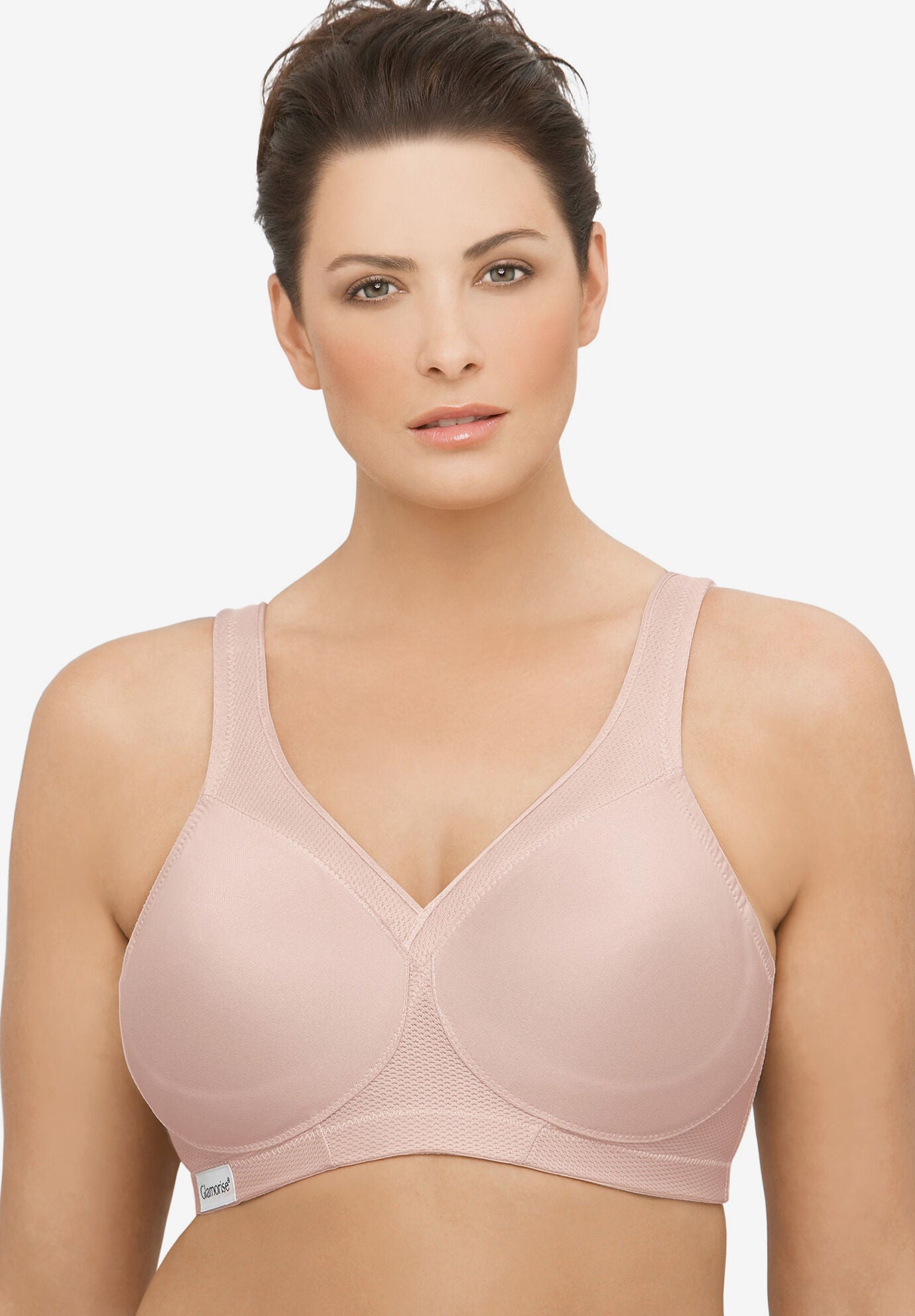 Glamorise MagicLift Seamless Sports Wirefree Bra 1006 (Women's & Women's Plus), CAFE, hi-res image number 0