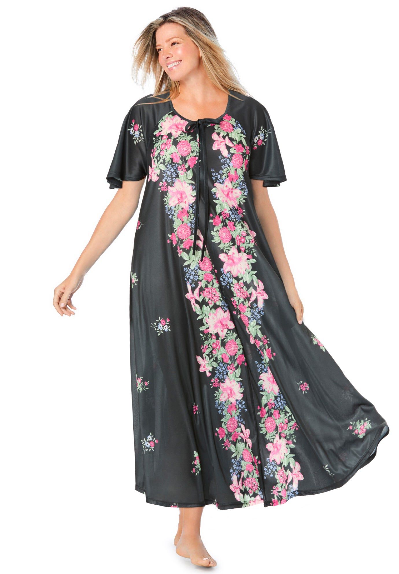 Sweeping Printed Lounger, BLACK LILY, hi-res image number 0