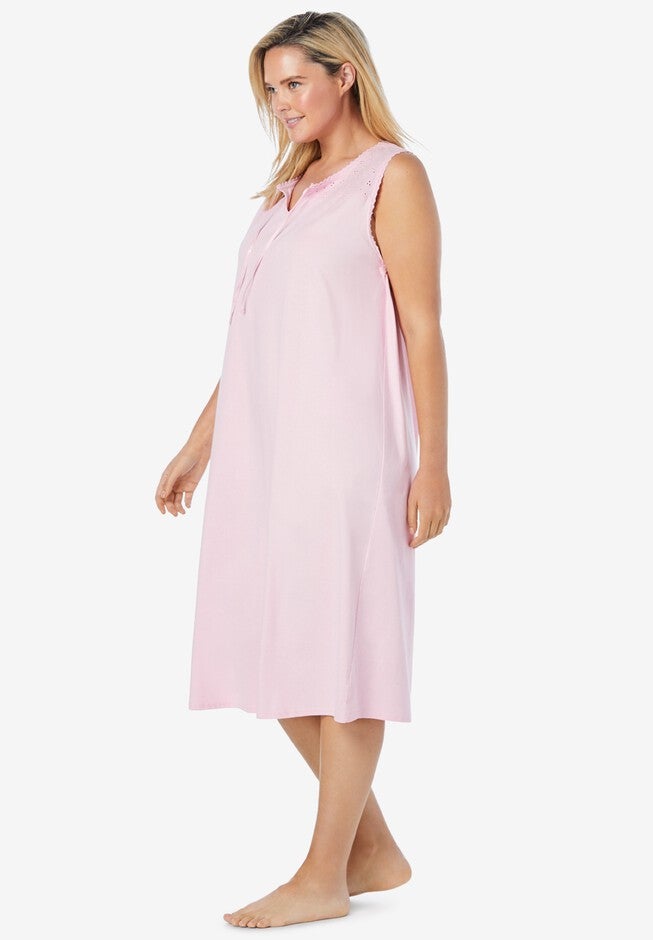 Sleeveless Eyelet Gown, , alternate image number 2
