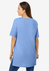 Perfect Short-Sleeve Boatneck Tunic, , on-hover image number null