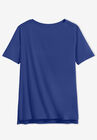 Perfect Short-Sleeve Boatneck Tunic, , alternate image number null