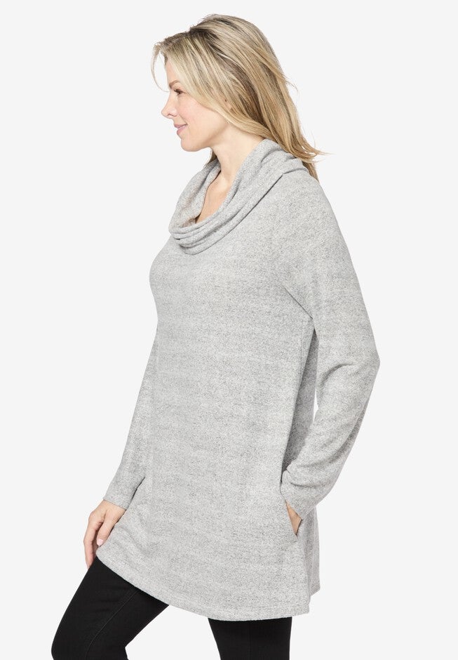 Forever Soft Cowl Neck Tunic, , alternate image number null